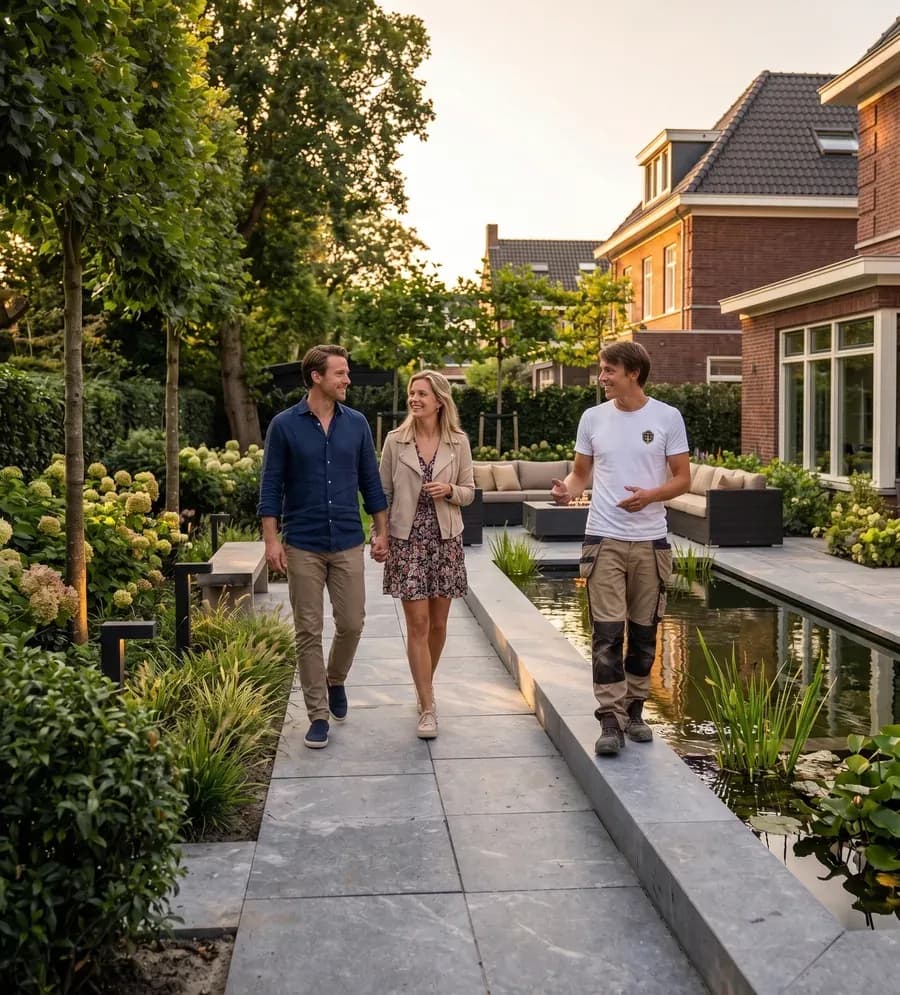 Netjes opgeruimde tuin na afgeronde boomverzorging in Den Haag